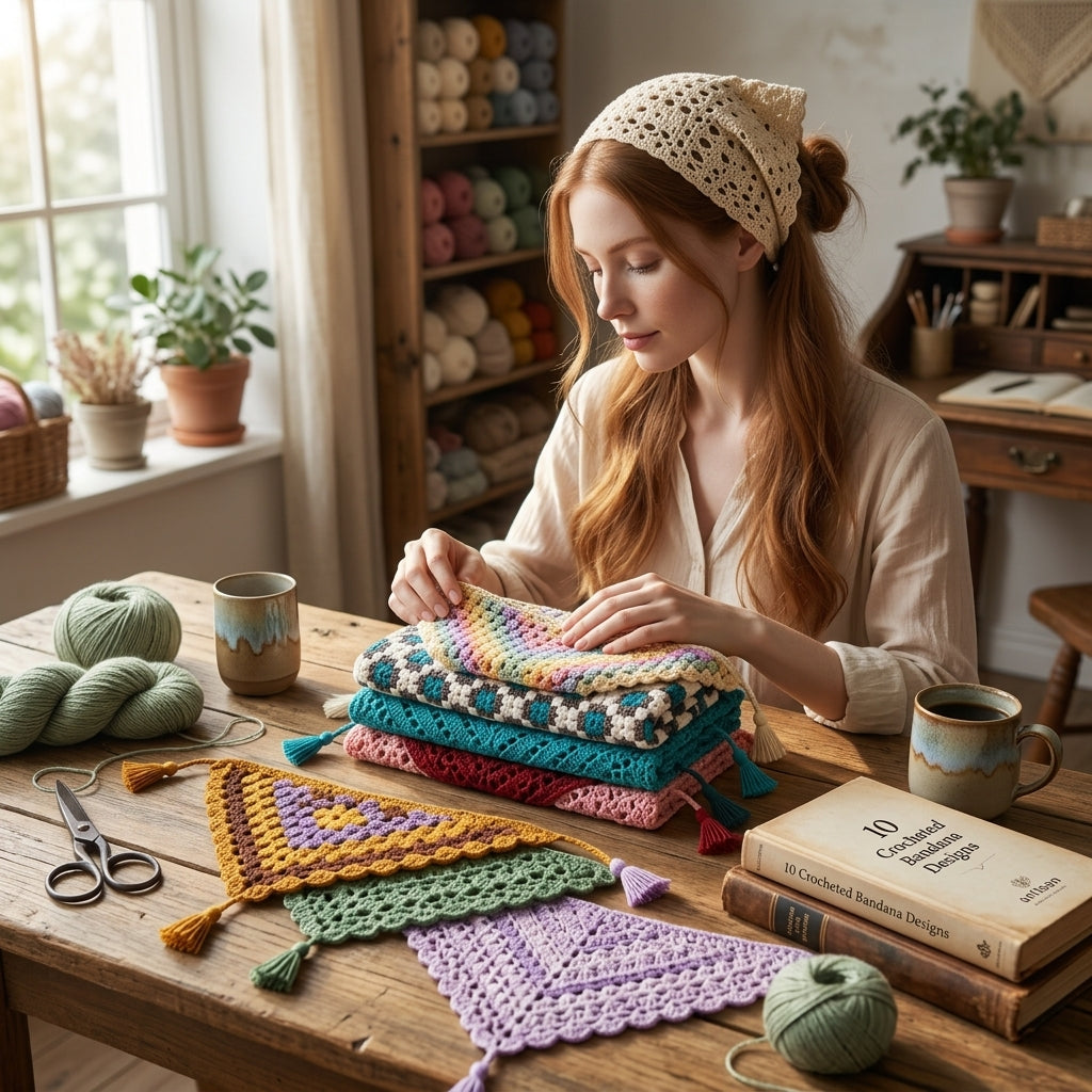 10-in-1 Boho Bandana Bundle | Crochet Pattern PDF