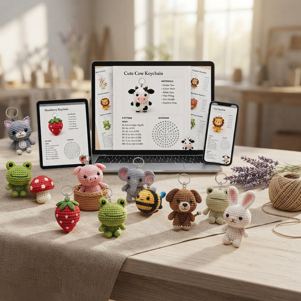 Giant Amigurumi Bundle | 1000+ Keychain PDFs