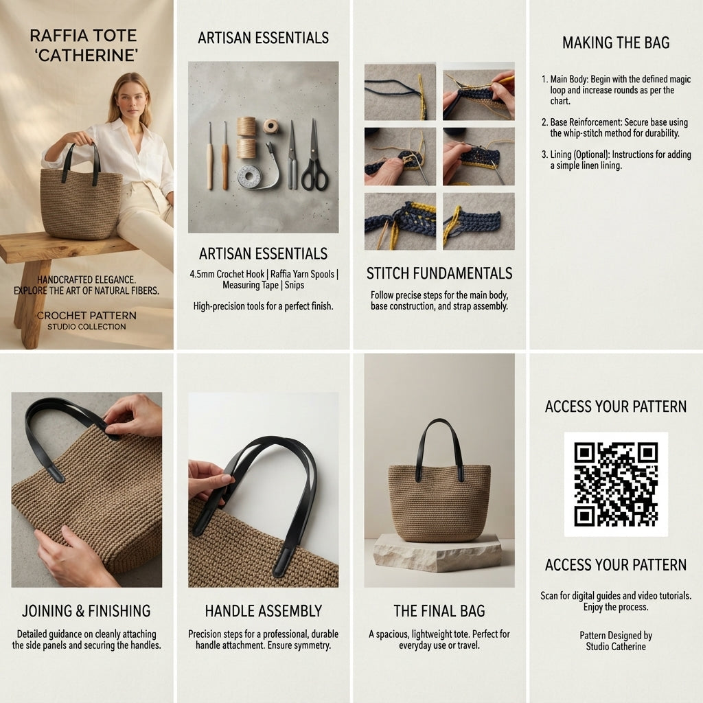 Raffia Tote V5 | Crochet Pattern PDF