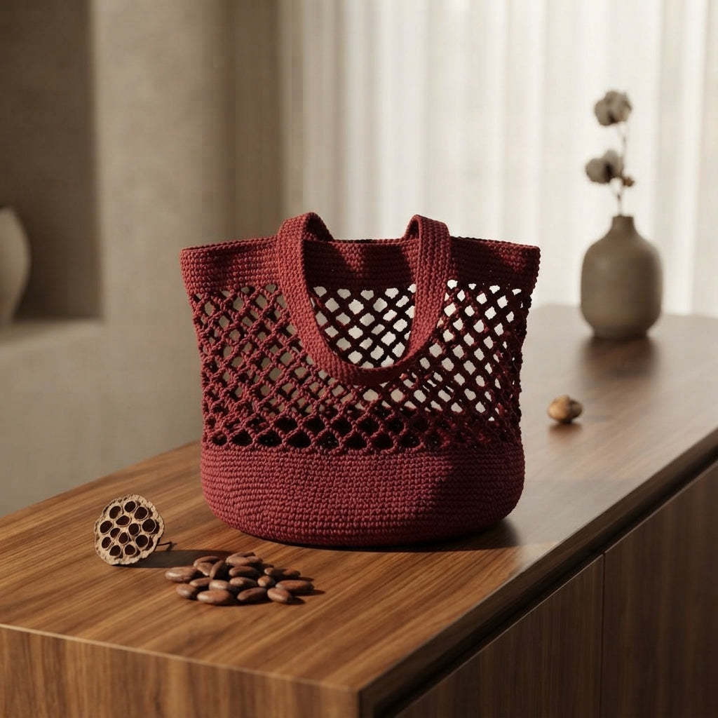 Market Bag Mesh Bag Tote V2 | Crochet Pattern PDF