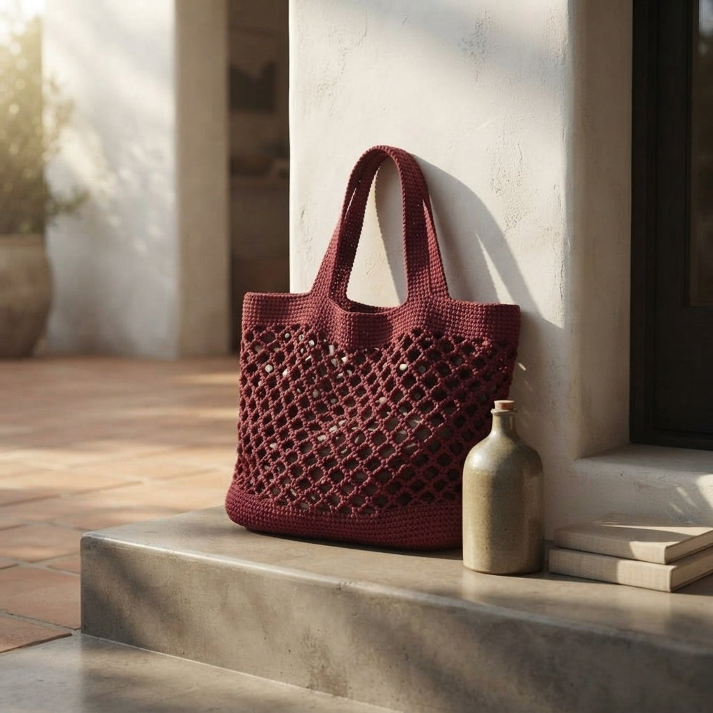 Market Bag Mesh Bag Tote V2 | Crochet Pattern PDF