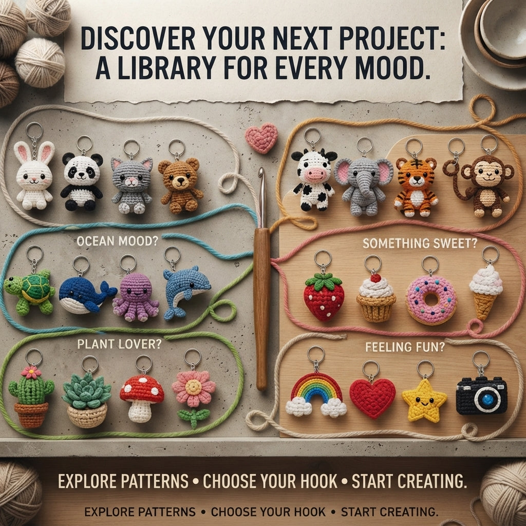 Giant Amigurumi Bundle | 1000+ Keychain PDFs