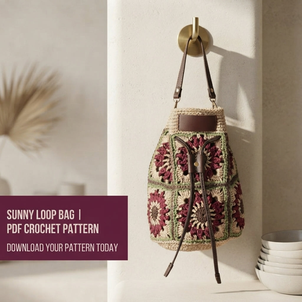 Granny Square Granny Square Crossbody | Crochet Pattern PDF