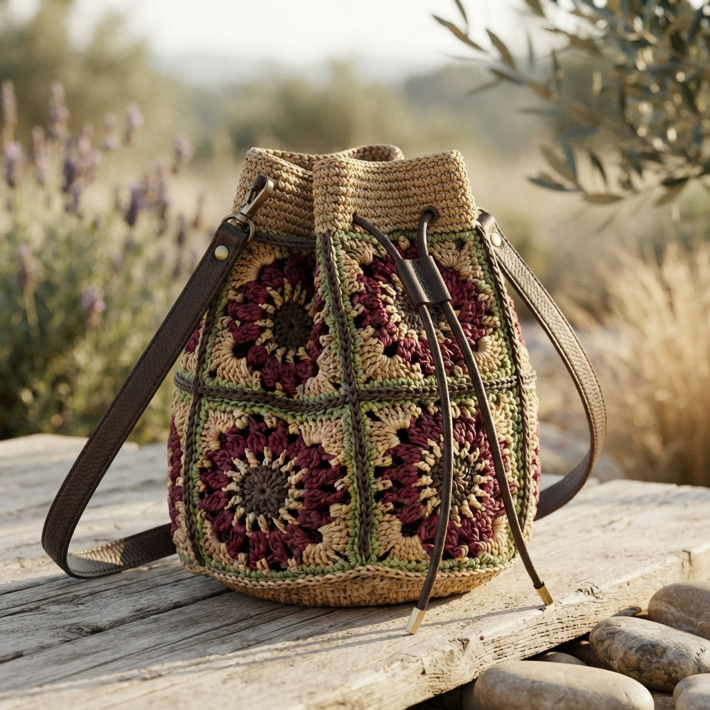 Granny Square Granny Square Crossbody | Crochet Pattern PDF