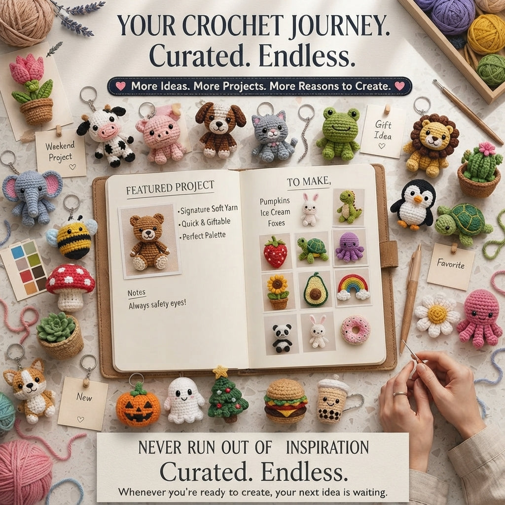 Giant Amigurumi Bundle | 1000+ Keychain PDFs
