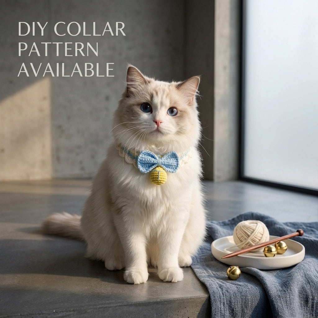Bow Bell Pet Collar | Crochet Pattern PDF