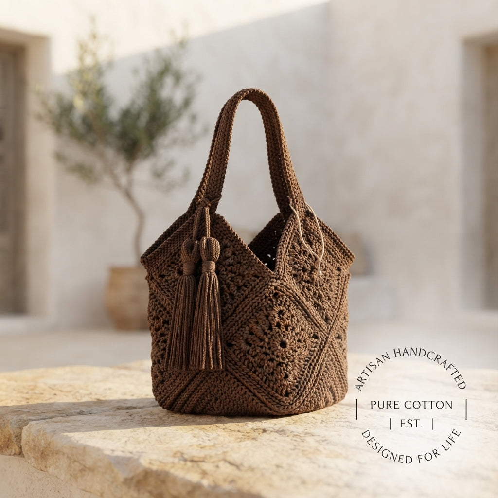 Granny Square Granny Square Tote V6 | Crochet Pattern PDF