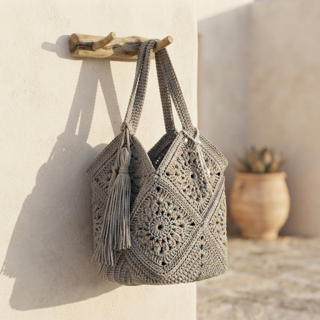 Granny Square Granny Square Tote V6 | Crochet Pattern PDF
