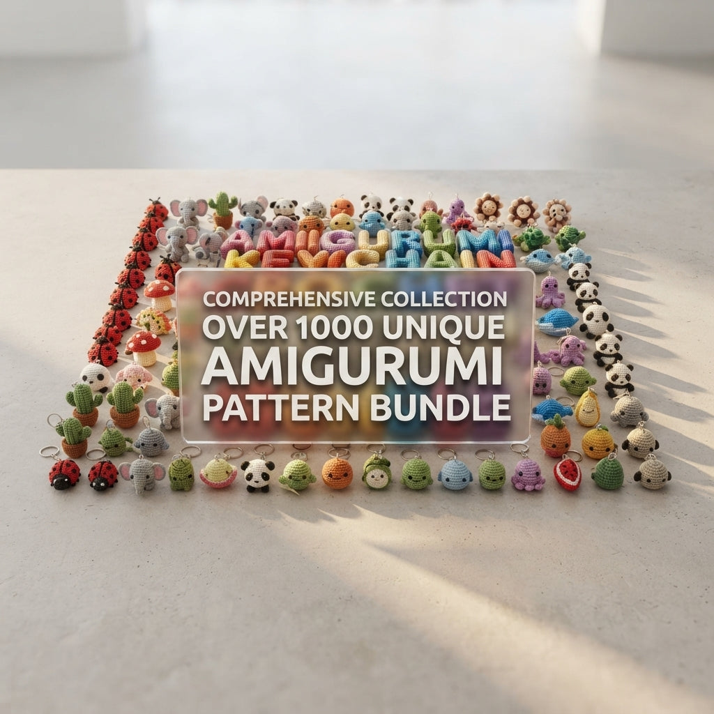 Giant Amigurumi Bundle | 1000+ Keychain PDFs
