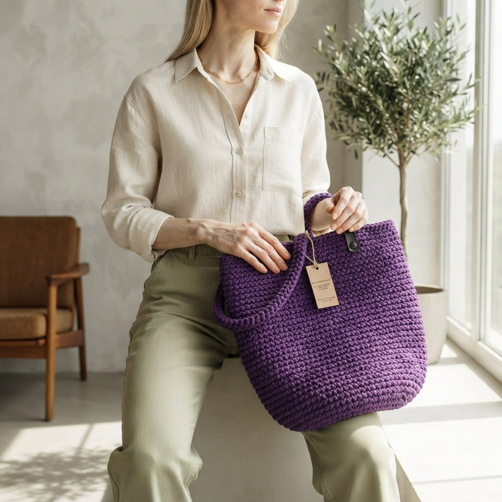Granny Square Granny Square Tote V11 | Crochet Pattern PDF