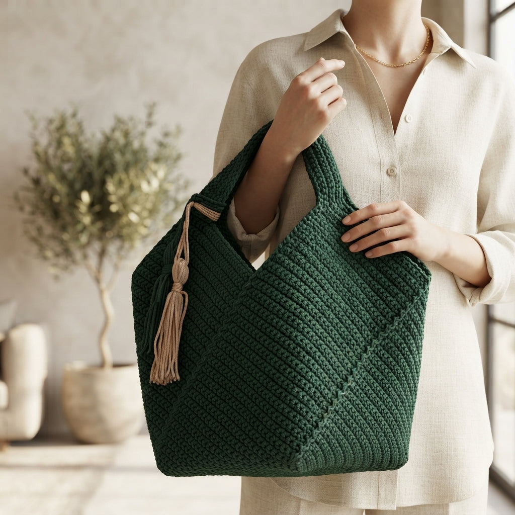 Granny Square Granny Square Tote V11 | Crochet Pattern PDF