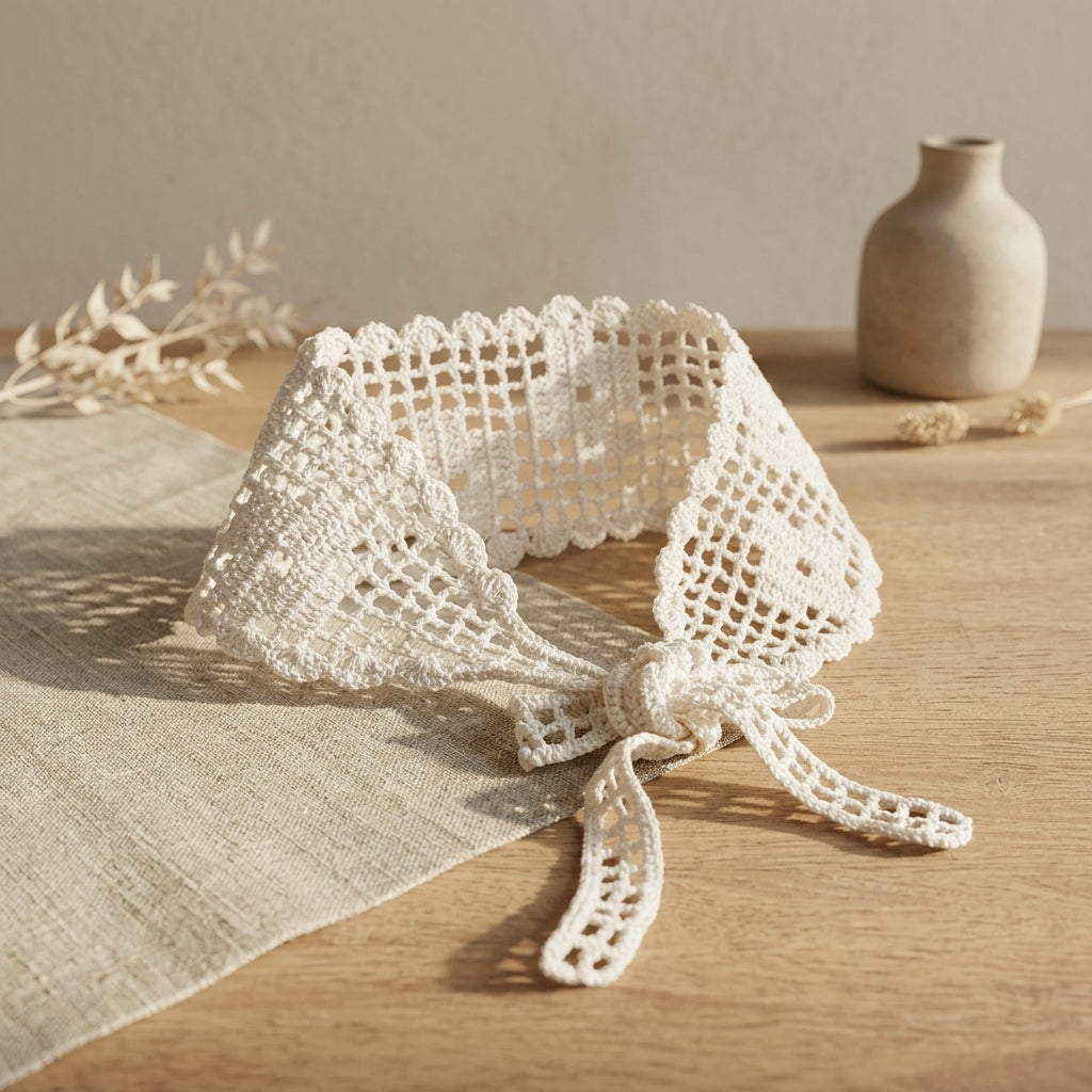 Rosie Filet Flower Headband | Crochet Pattern PDF
