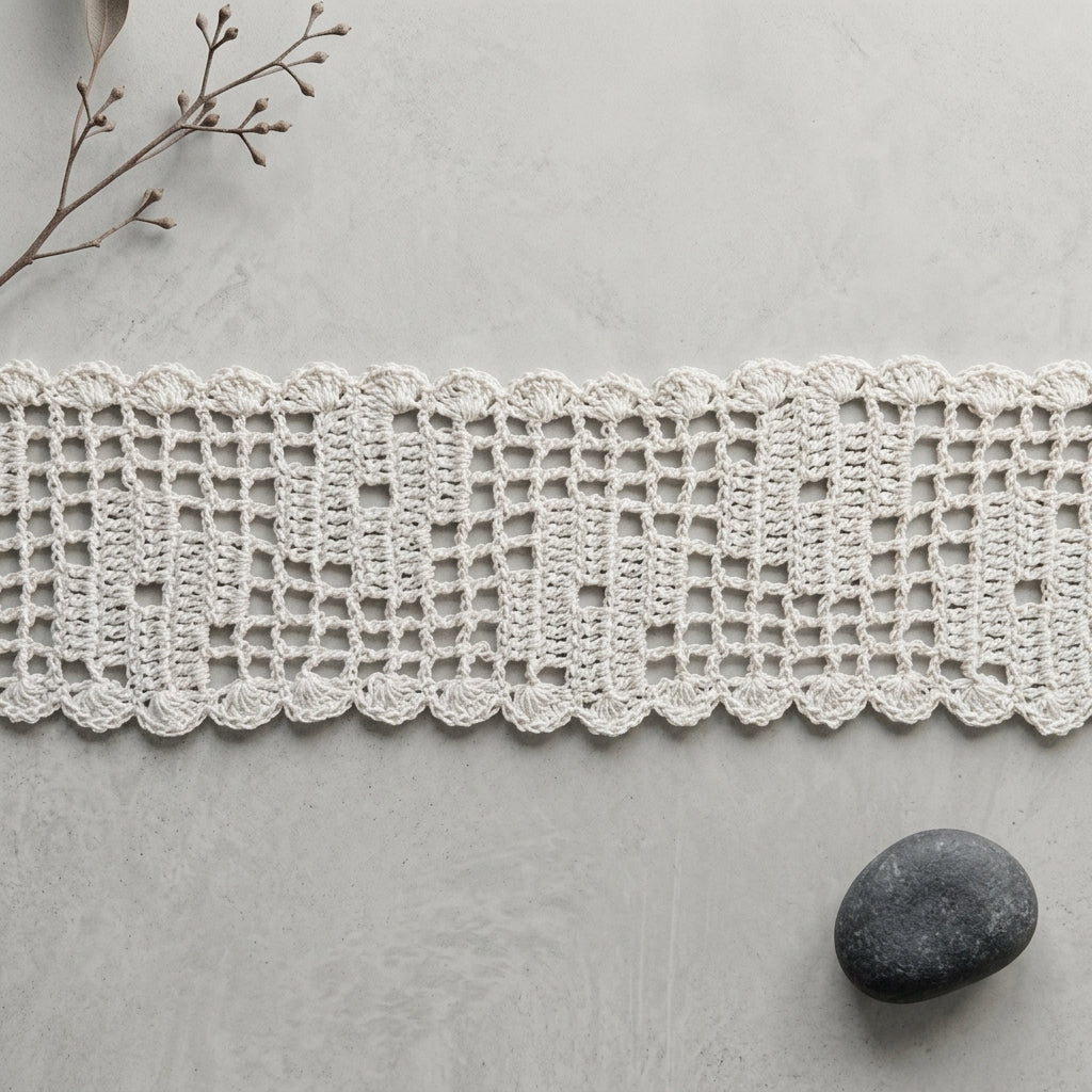 Rosie Filet Flower Headband | Crochet Pattern PDF