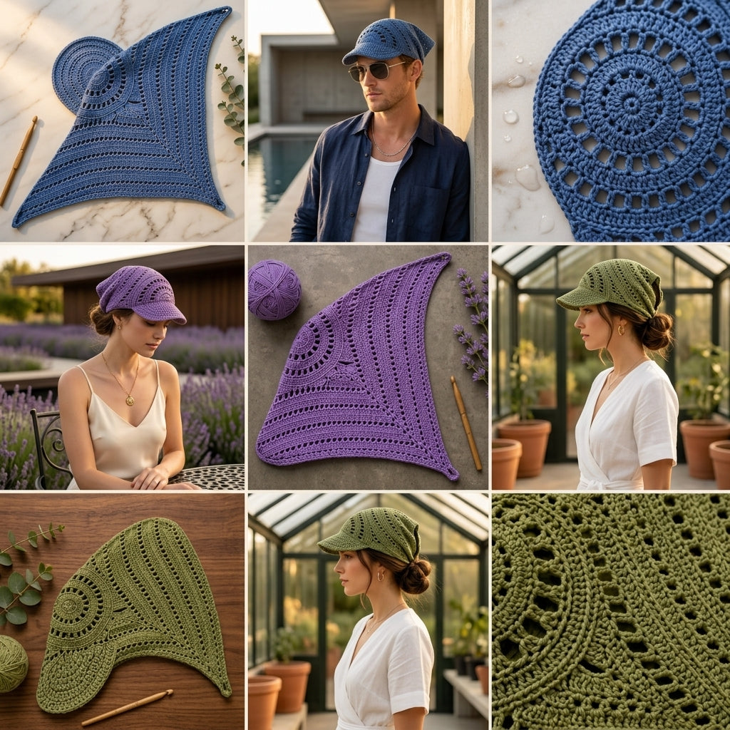 Boho Bandana Cap | Crochet Pattern PDF