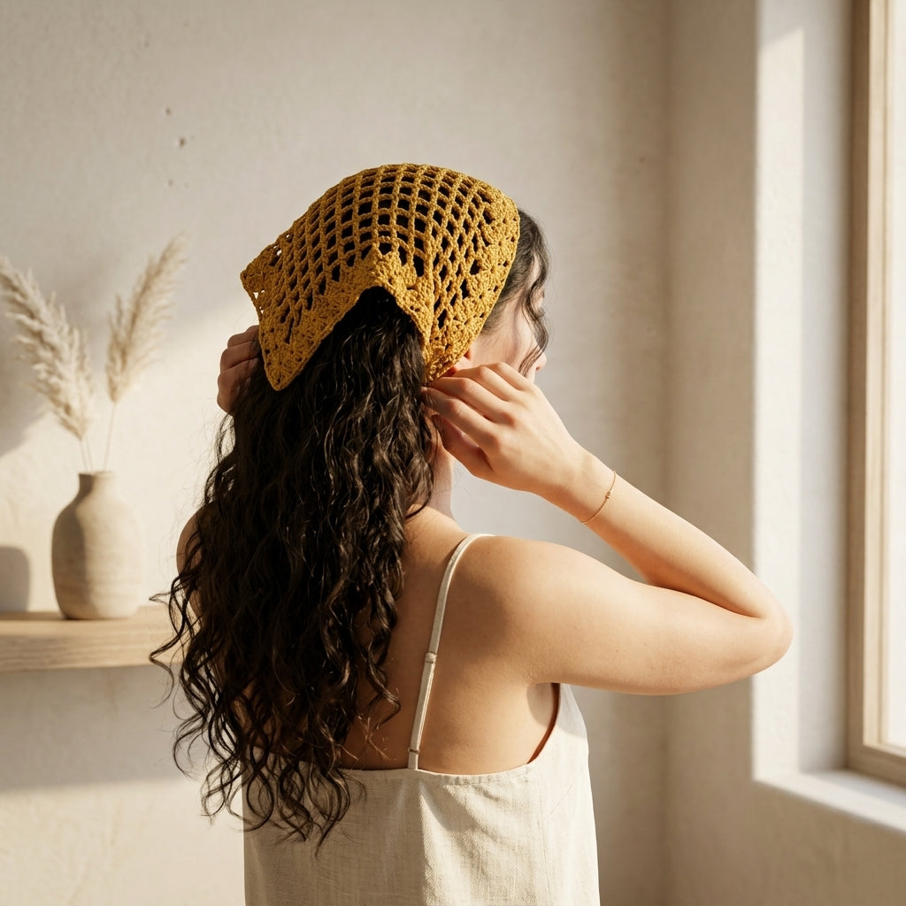 V-Shell Adjustable Festival Hip Scarf | Crochet Pattern PDF