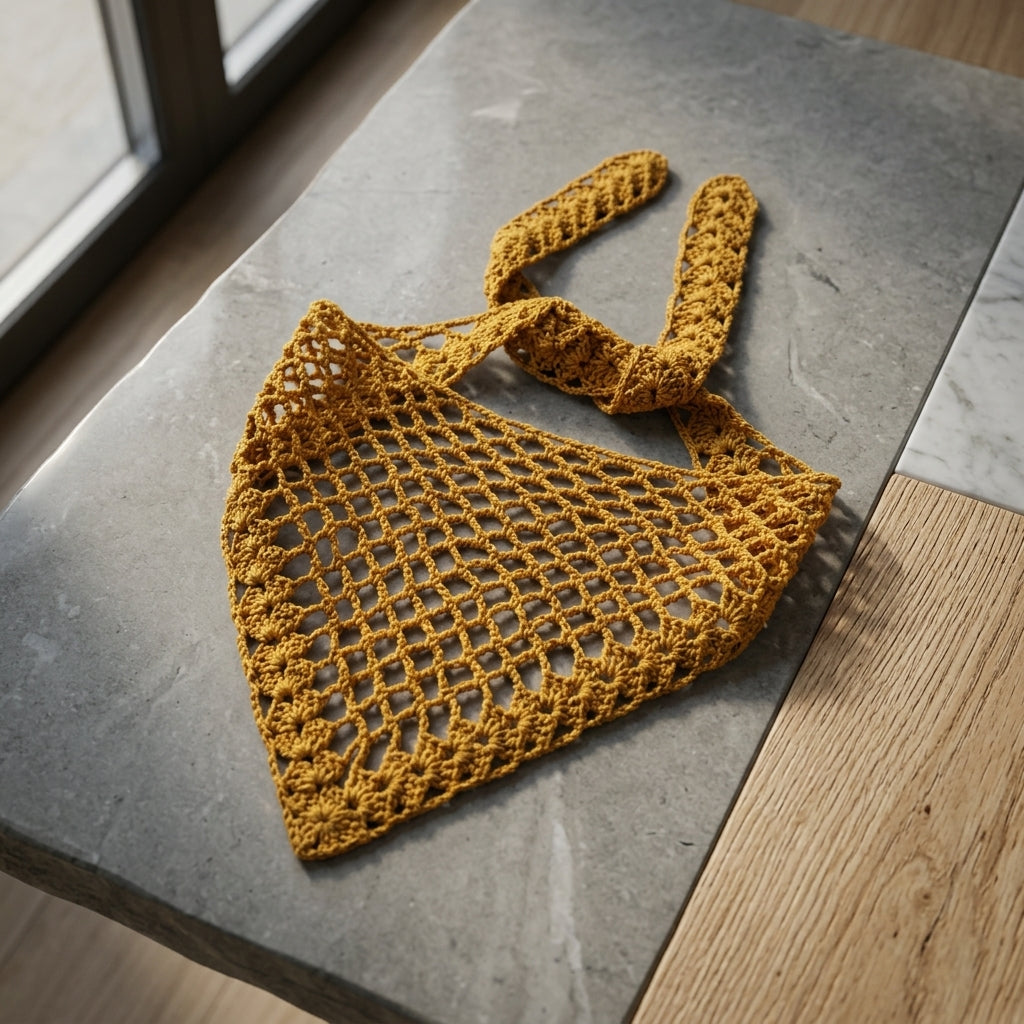 V-Shell Adjustable Festival Hip Scarf | Crochet Pattern PDF