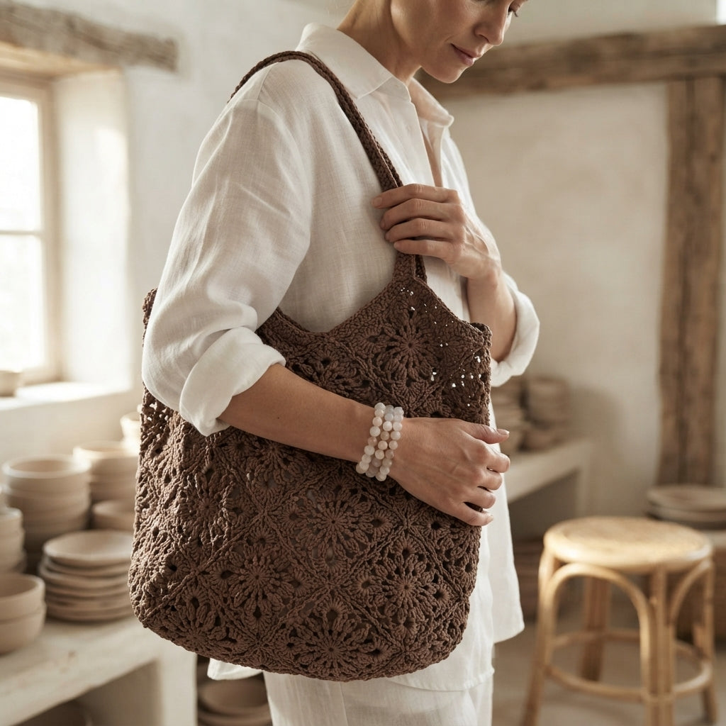 Granny Square Granny Square Tote V10 | Crochet Pattern PDF