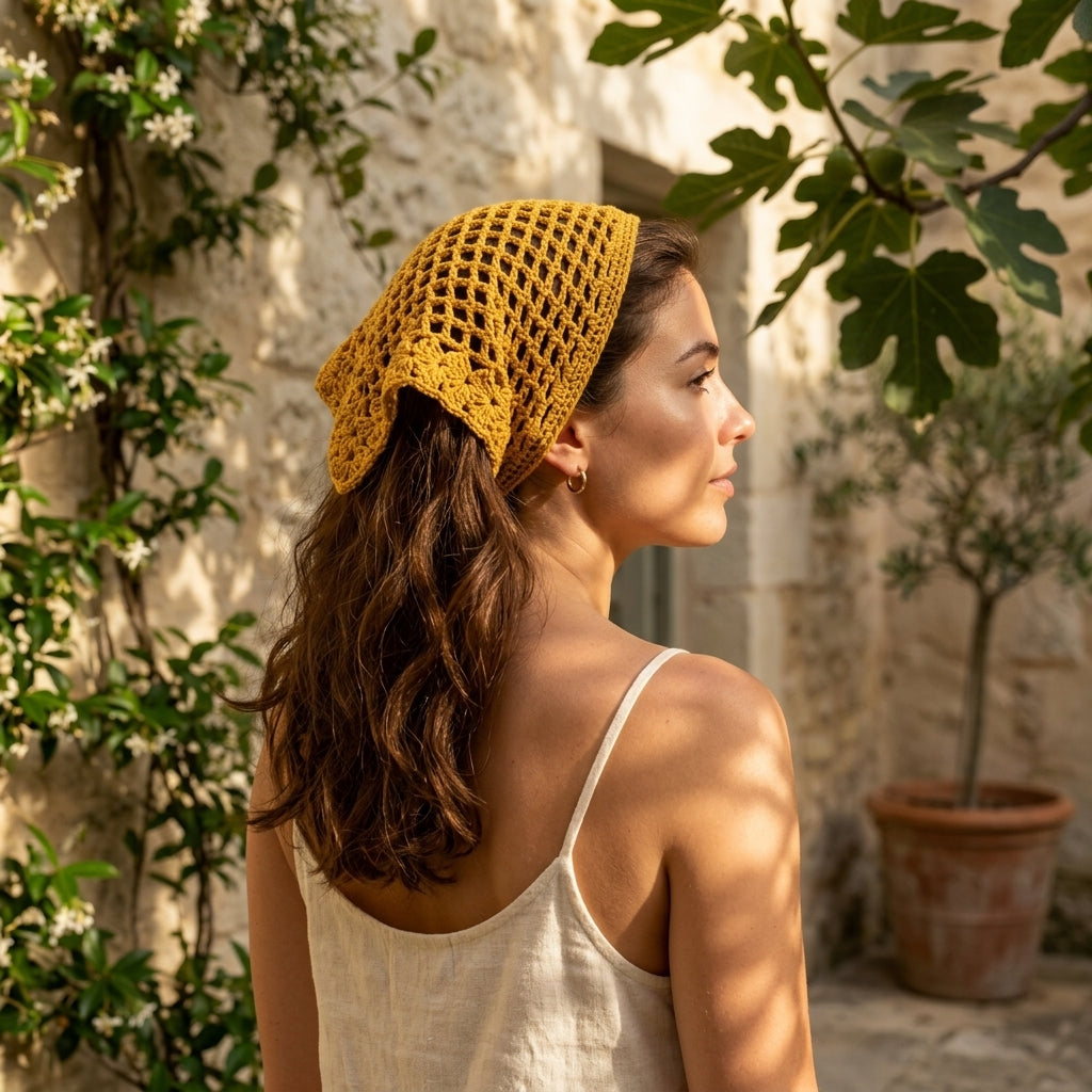 V-Shell Adjustable Festival Hip Scarf | Crochet Pattern PDF