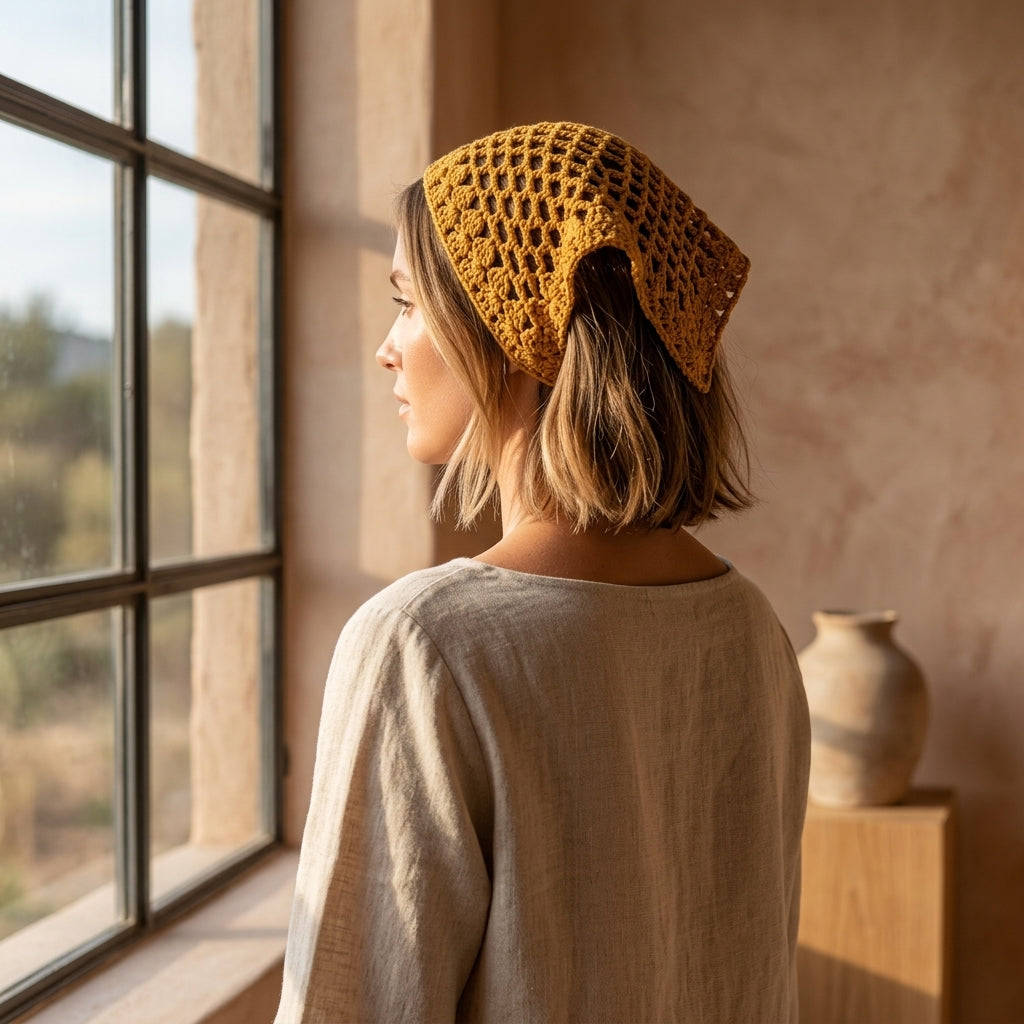 V-Shell Adjustable Festival Hip Scarf | Crochet Pattern PDF