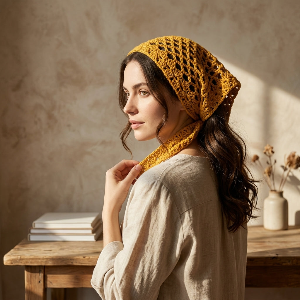 V-Shell Adjustable Festival Hip Scarf | Crochet Pattern PDF