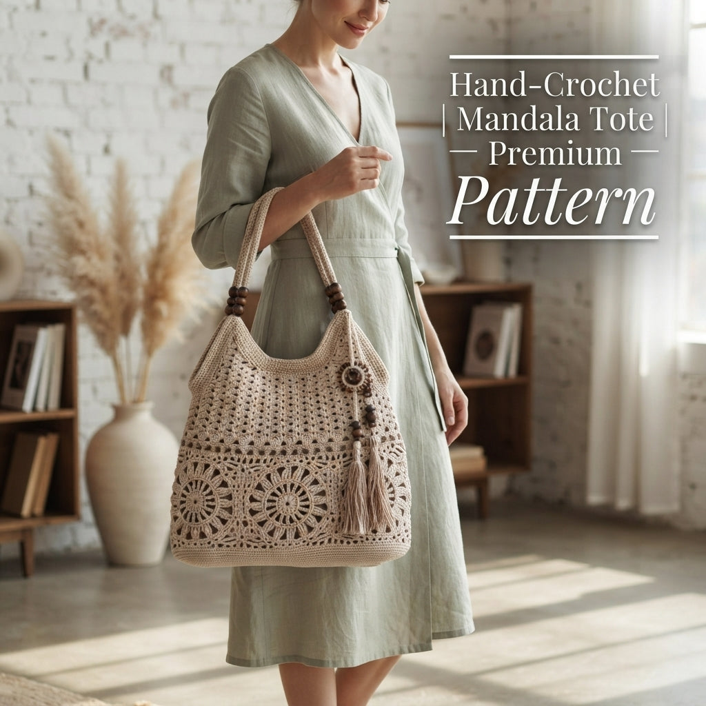Boho Purse Shoulder Bag | Crochet Pattern PDF