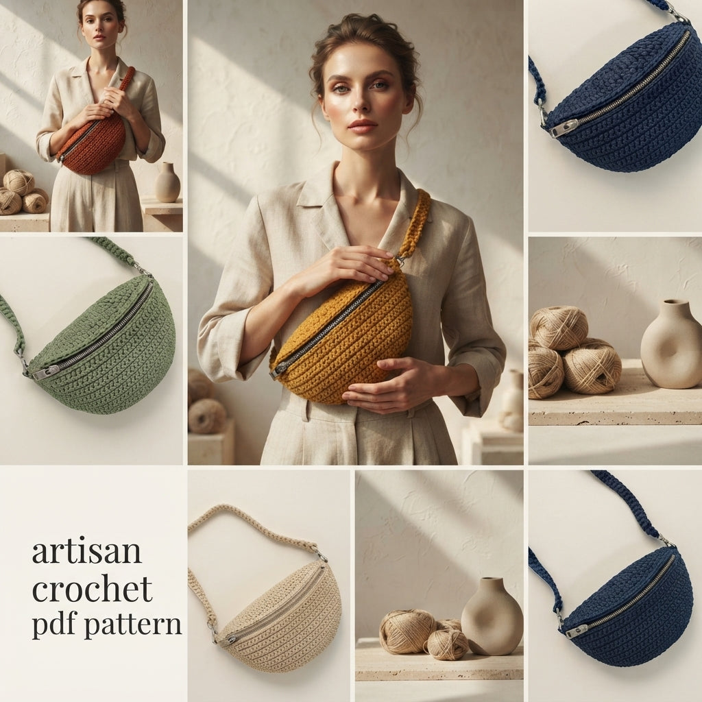 Waist Bag Summer Bag | Crochet Pattern PDF