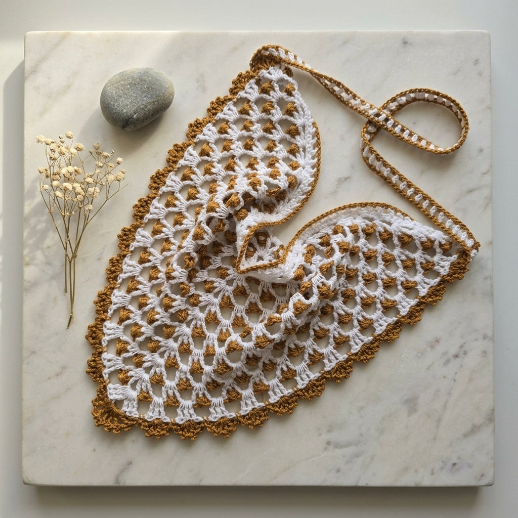 Classic Summer Hair Bandana | Crochet Pattern PDF