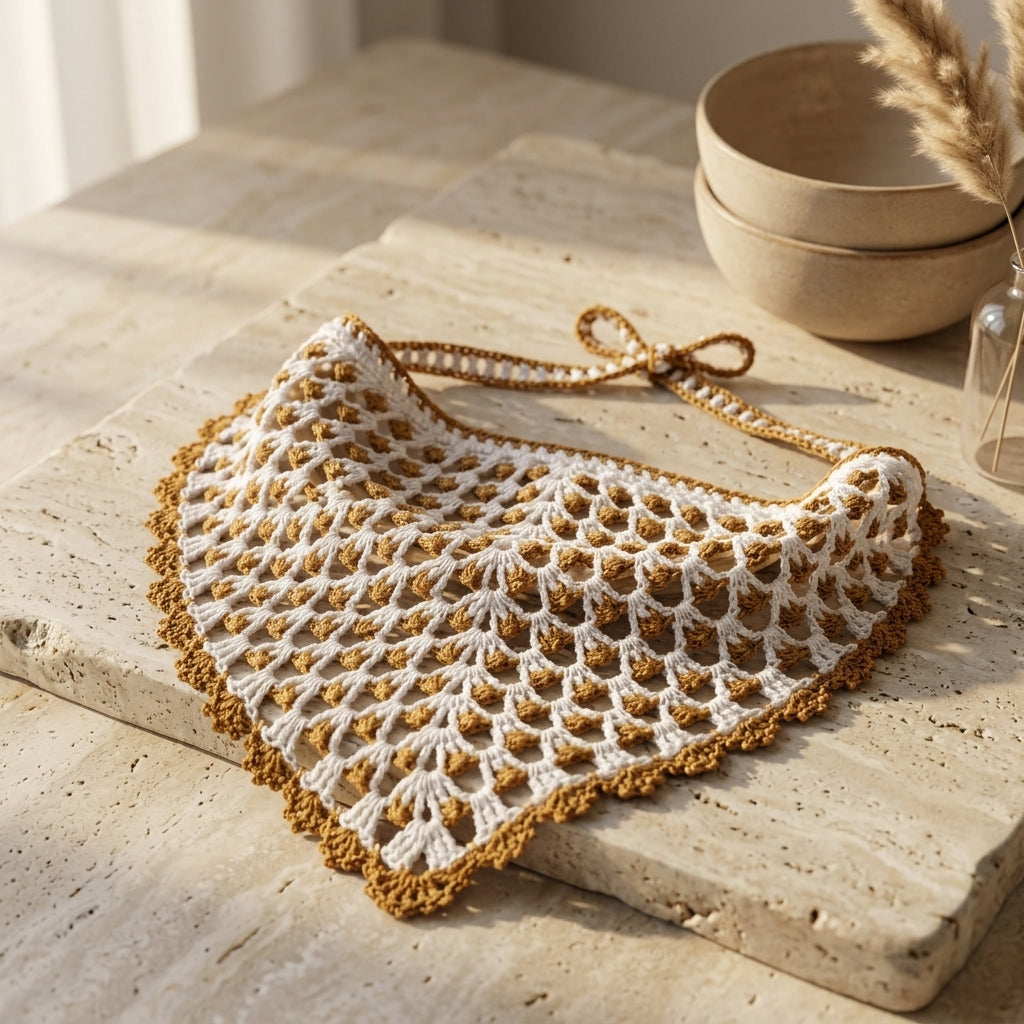 Classic Summer Hair Bandana | Crochet Pattern PDF