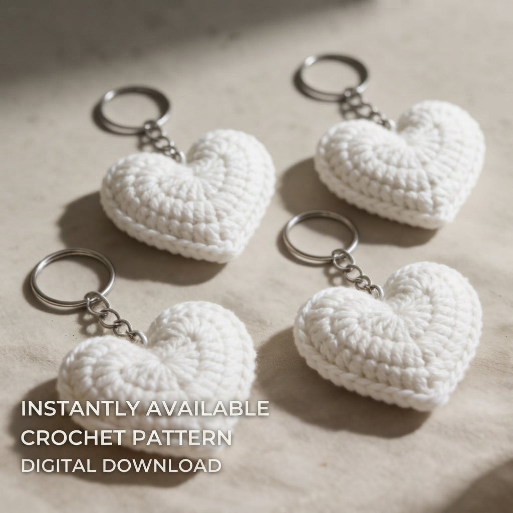 Cute Bag Charm Keyring | Amigurumi PDF Guide