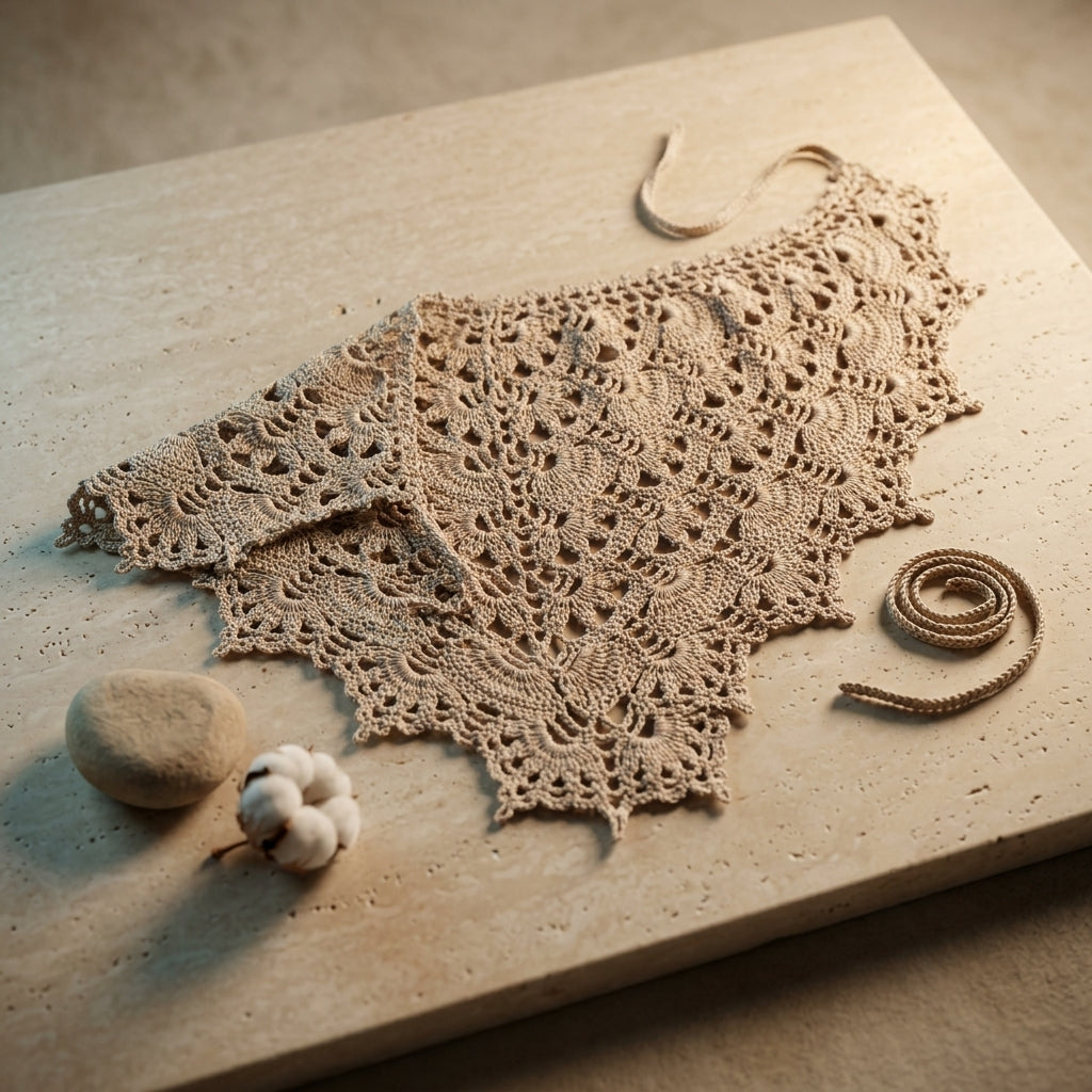 Lace Boho Head Wrap | Crochet Pattern PDF