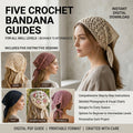 Easy Mesh Summer Hair Scarf | Beginner Crochet Pattern PDF