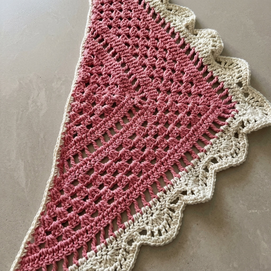 Beginner Boho Lace Kerchief | Crochet Pattern PDF