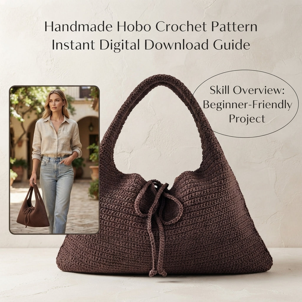 Shoulder Bag Purse Tote V3 | Crochet Pattern PDF