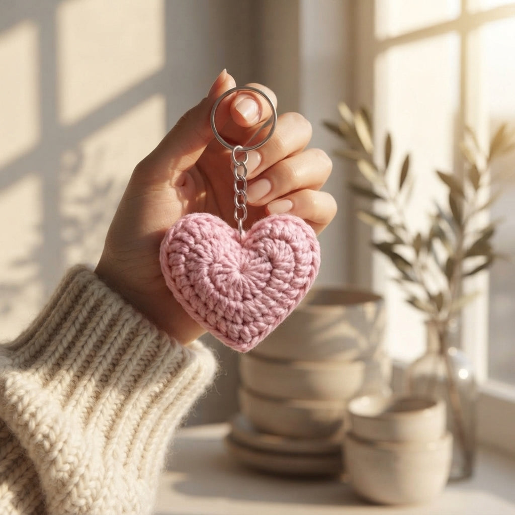 Cute Bag Charm Keyring | Amigurumi PDF Guide