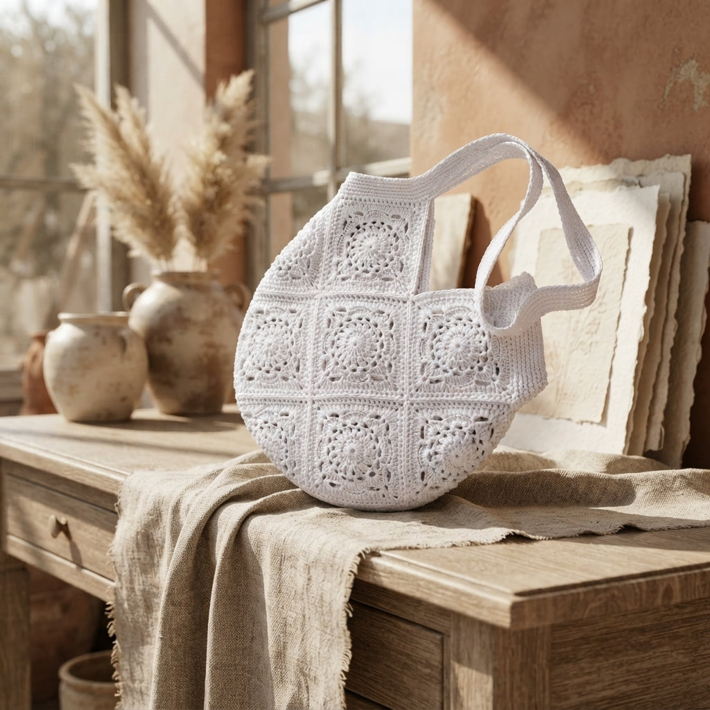 Shoulder Bag Market Bag Tote V8 | Crochet Pattern PDF
