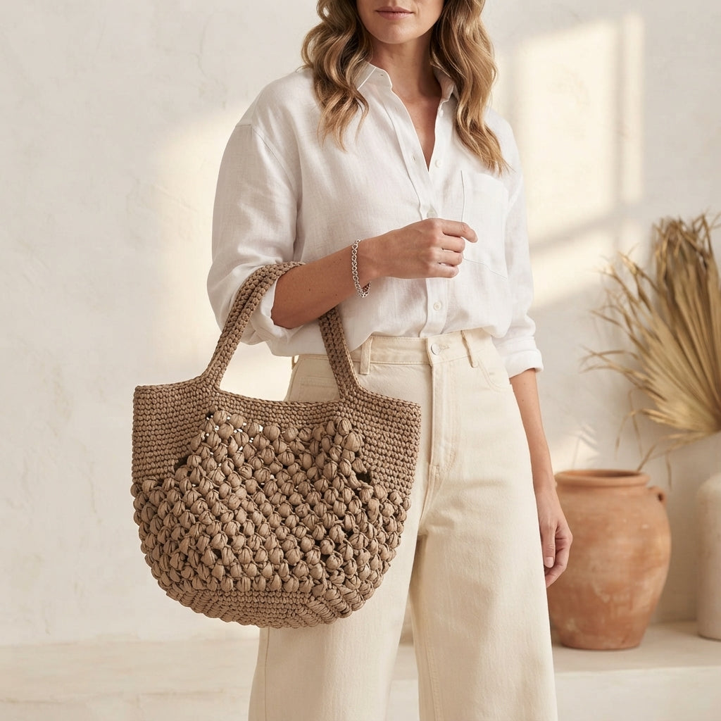 Beach Bag Purse Tote V3 | Crochet Pattern PDF