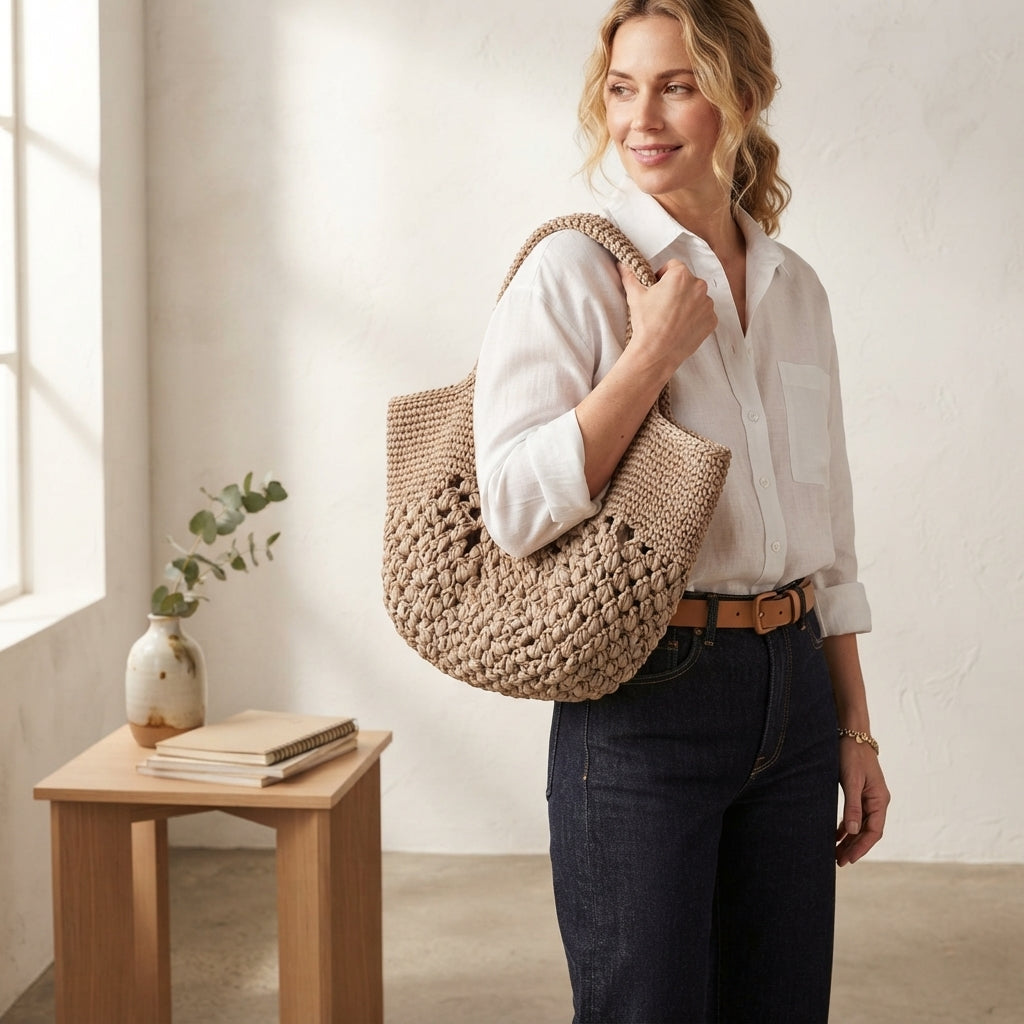 Beach Bag Purse Tote V3 | Crochet Pattern PDF