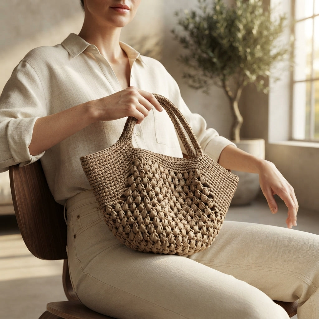 Beach Bag Purse Tote V3 | Crochet Pattern PDF