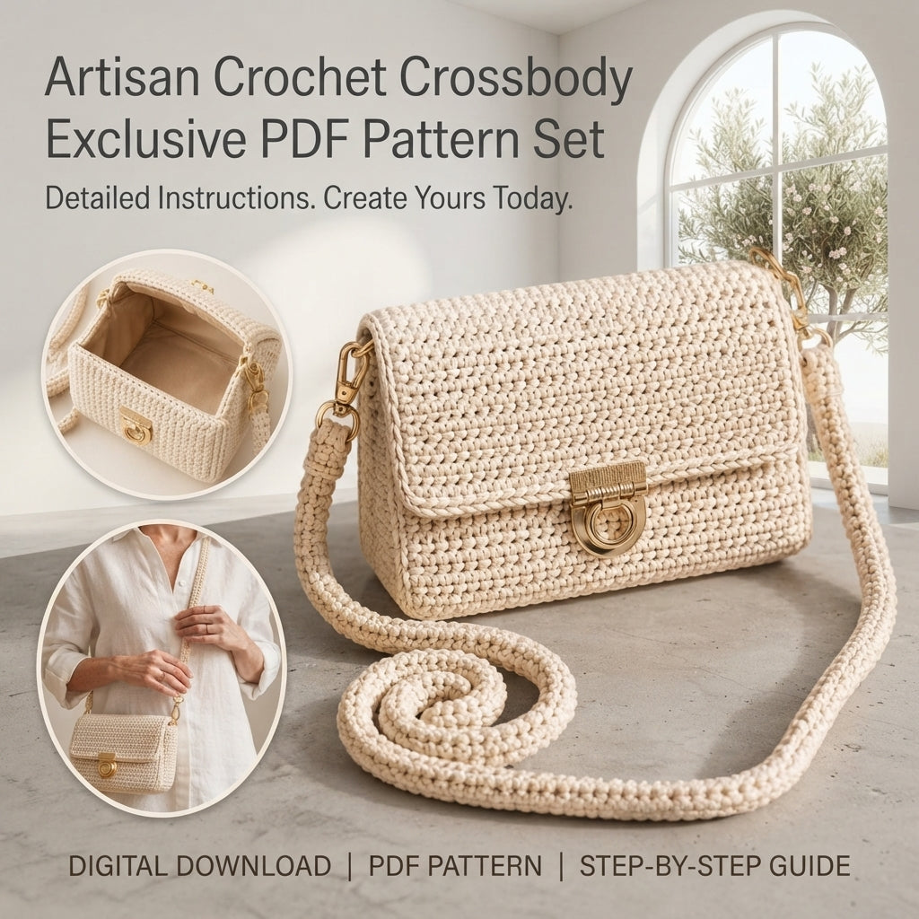 Purse Handbag Crossbody V2 | Crochet Pattern PDF