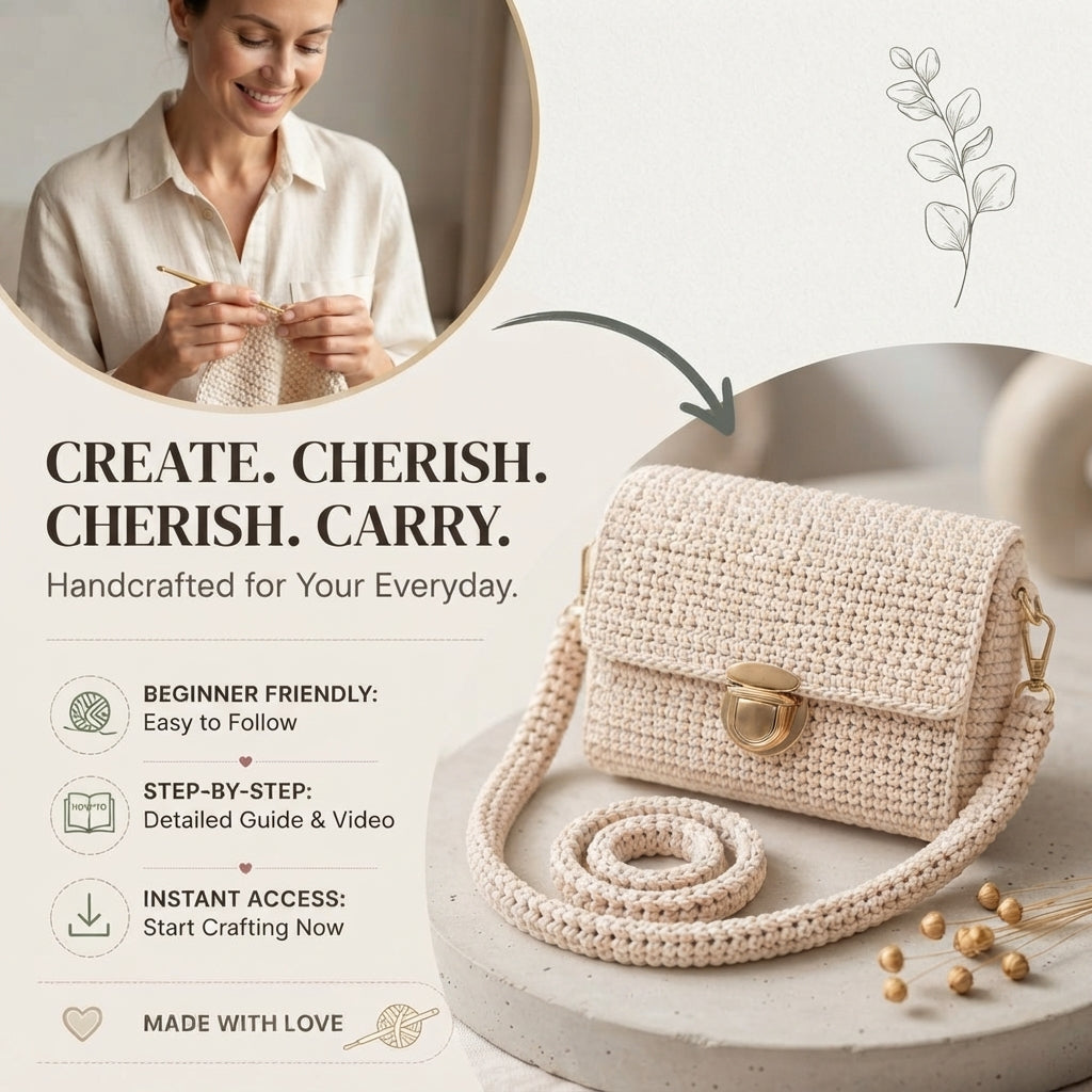 Purse Handbag Crossbody V2 | Crochet Pattern PDF