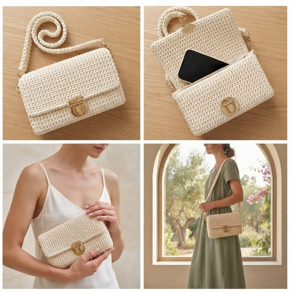 Purse Handbag Crossbody V2 | Crochet Pattern PDF