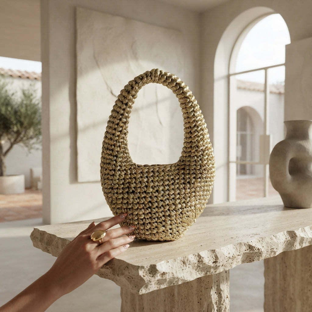 Olive Video Handbag | Crochet Pattern PDF