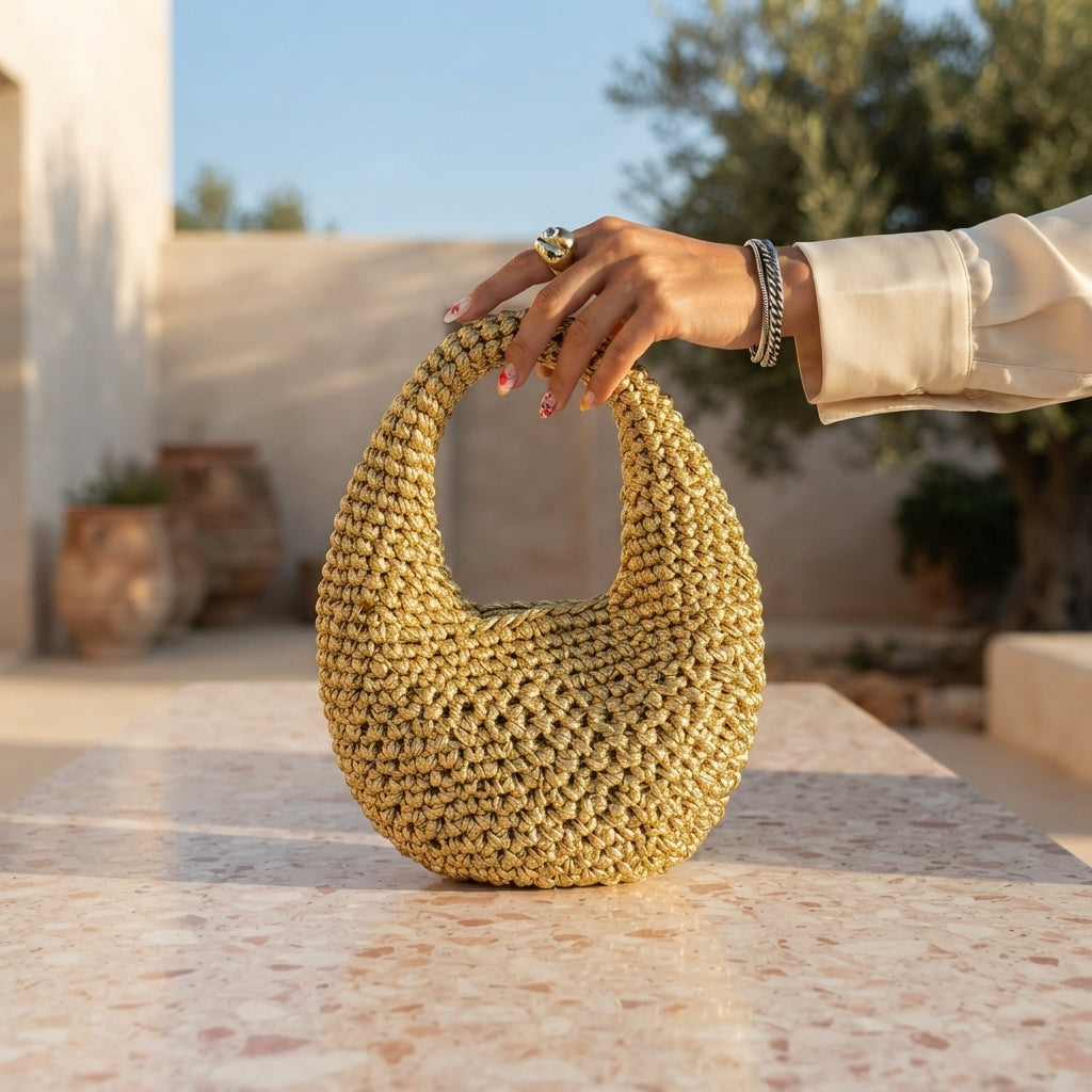 Olive Video Handbag | Crochet Pattern PDF