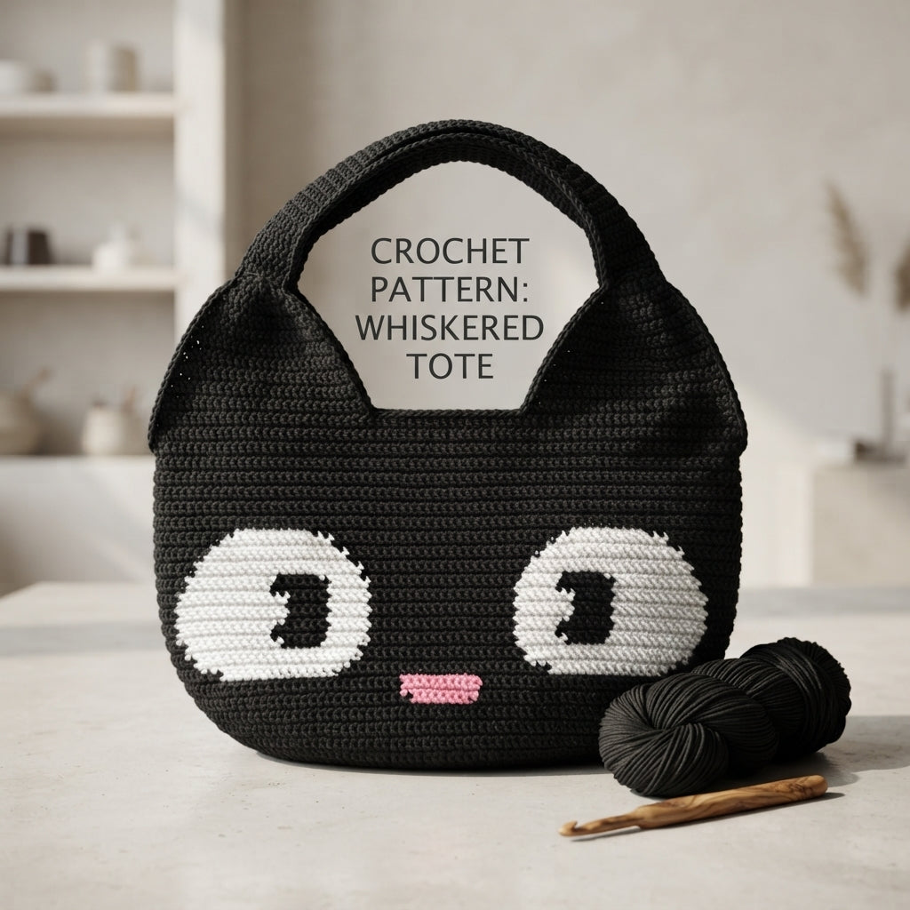 Black Cat Tote V3 | Crochet Pattern PDF