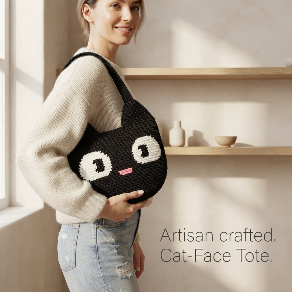 Black Cat Tote V3 | Crochet Pattern PDF