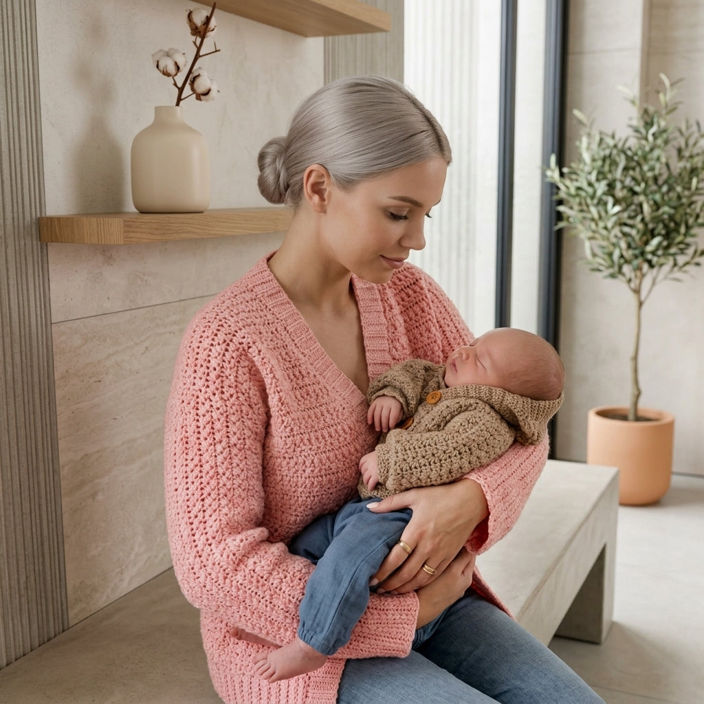 Star Stitch Baby Cardigan Star Stitch v2 | Crochet Pattern PDF