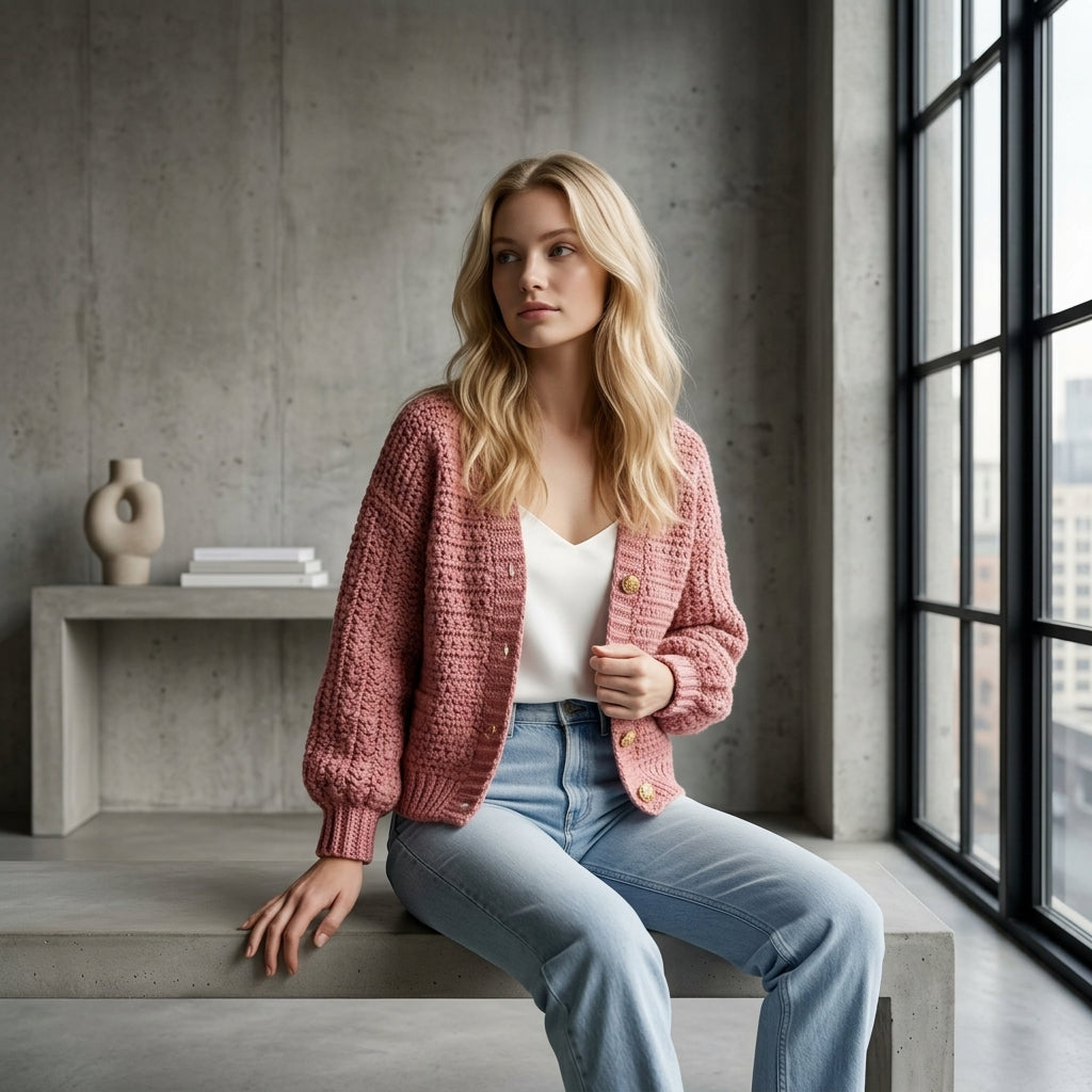 Star Stitch Baby Cardigan Star Stitch v2 | Crochet Pattern PDF