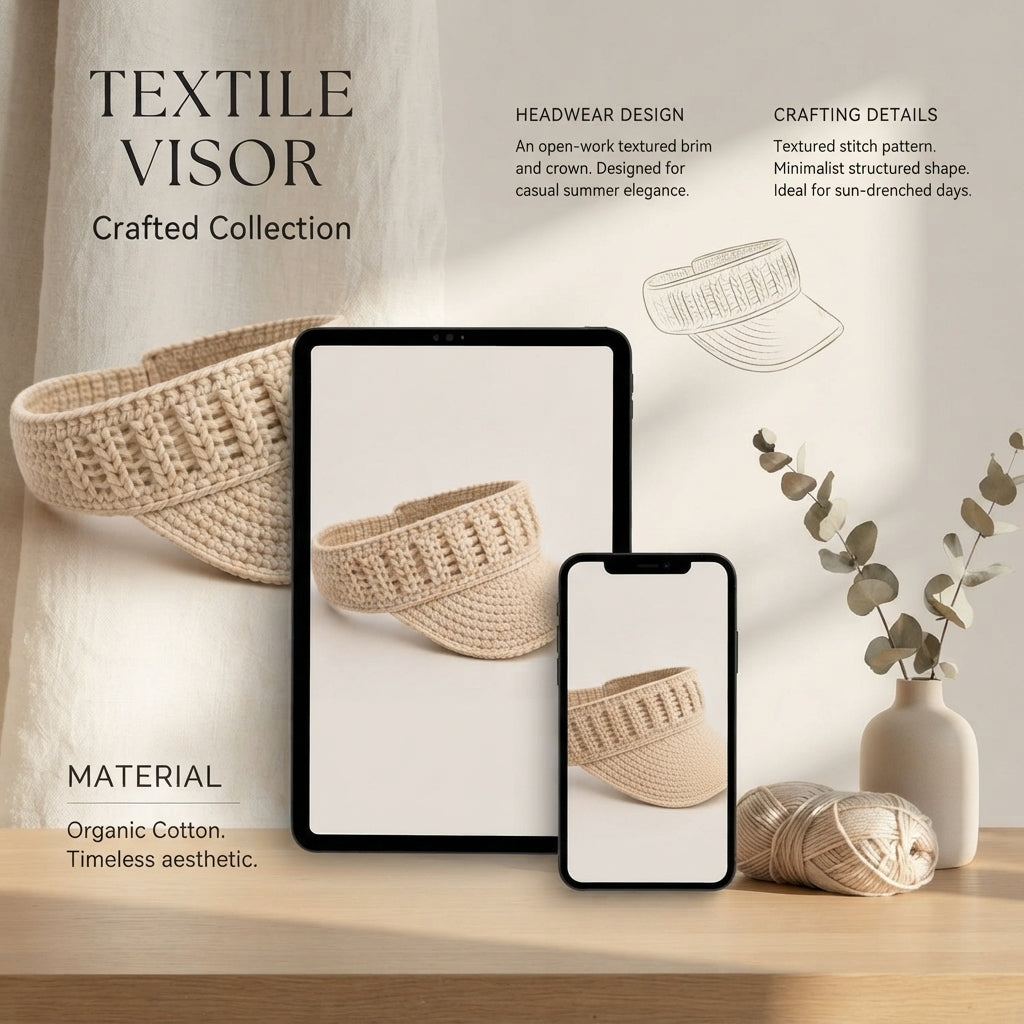 Gorgeous Sun Visor | Summer PDF Pattern — Design 2