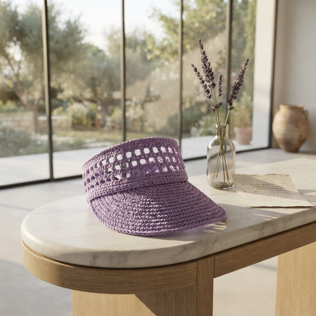 Modern Sun Visor | Crochet Hat Pattern PDF — Design 2