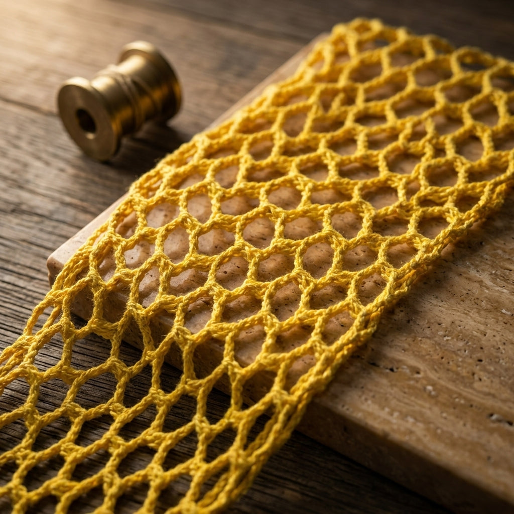 Scalloped Boho Hair Kerchief | Crochet Pattern PDF